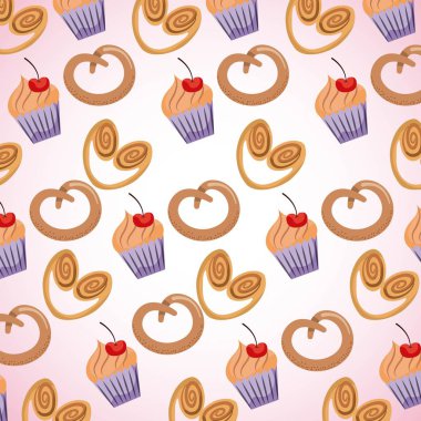 arka plan tatlı pasta çubuk kraker cupcakes