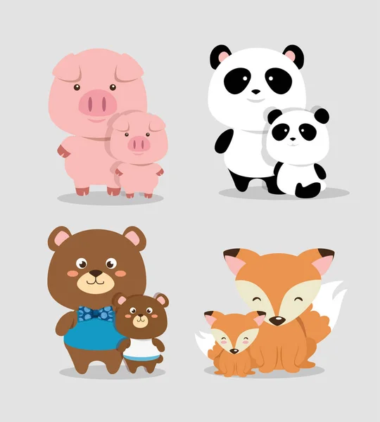 family animals group characters