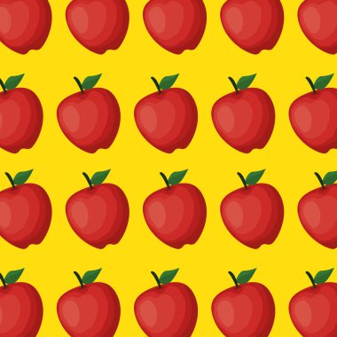 taze elma sağlıklı gıda desen