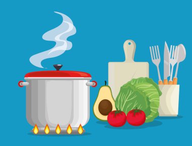 taze ve organik gıda ile pişirme