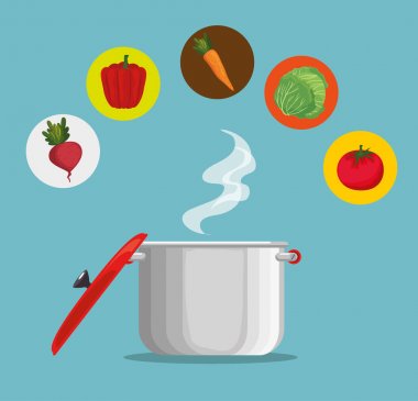 taze ve organik sebze ile mutfak ot