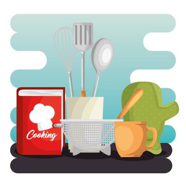 mutfak mutfak eşyaları Icons set