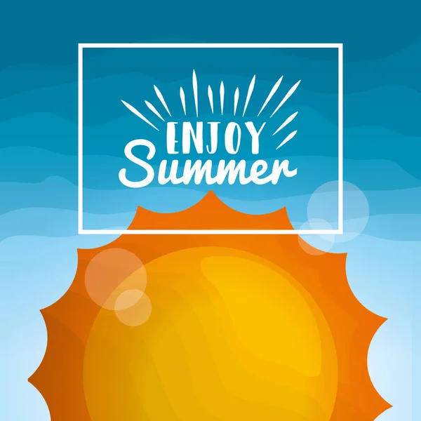 Enjoy summer vacations — Stock Vector