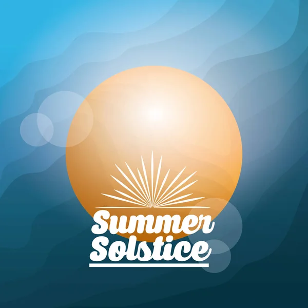 Літнього сонцестояння сезон — стоковий вектор
