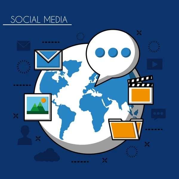 Social media networks — Stock Vector