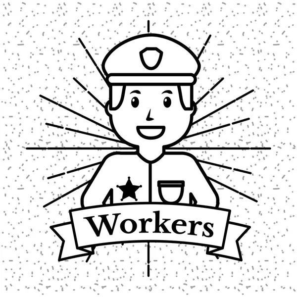 People workers  profession — Stock Vector