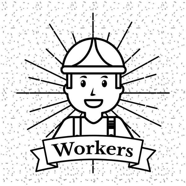 Arbeiter-Berufsstand — Stockvektor