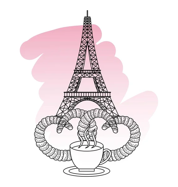 Architecture de France paris — Image vectorielle
