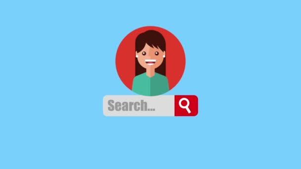 Search engine optimalisatie animatie hd — Stockvideo