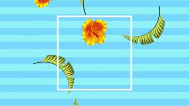 Yaz tropikal şablonu