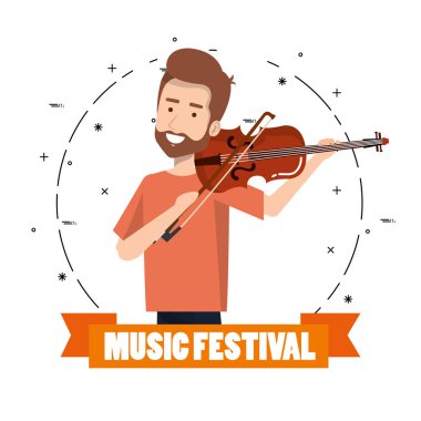 Keman çalmaya adamla canlı müzik festivali