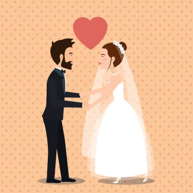 Sadece evli çift avatarlar karakter dans