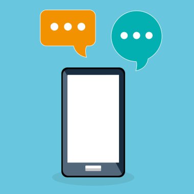 sosyal ağ simgeleri ile Smartphone