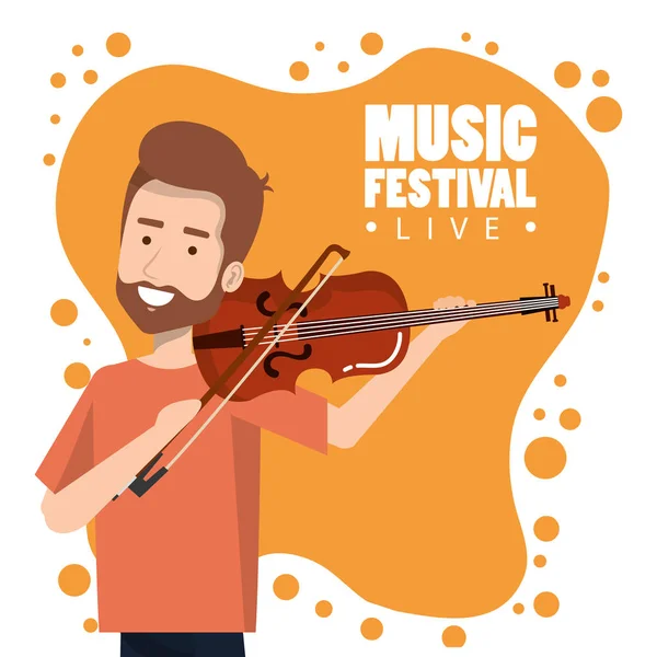 Keman çalmaya adamla canlı müzik festivali