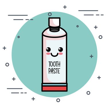 Diş Bakımı kawaii karakterler