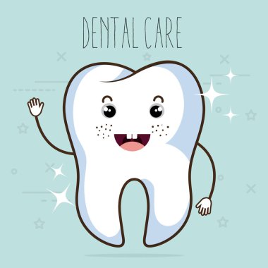 Diş Bakımı kawaii COMI karakter