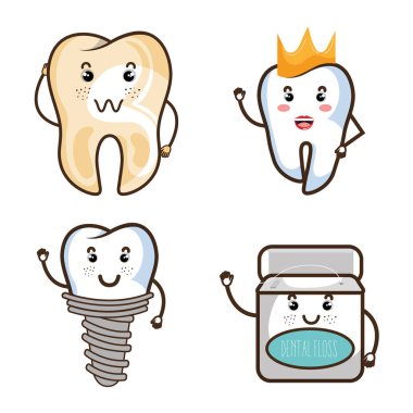 Diş Bakımı kawaii COMI karakter