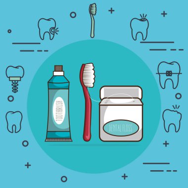 Diş Bakımı Icons set