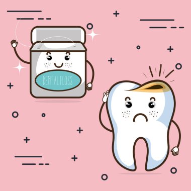 Diş Bakımı kawaii COMI karakter