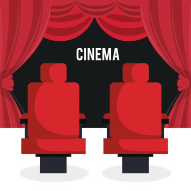 sinema koltukları eğlence simgesi