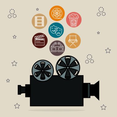 sinema eğlence Icons set