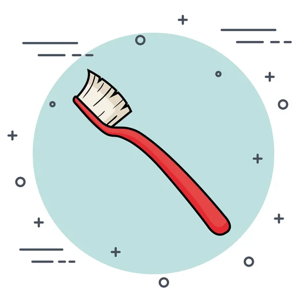 Zahnpflege Zahnbürste — Stockvektor