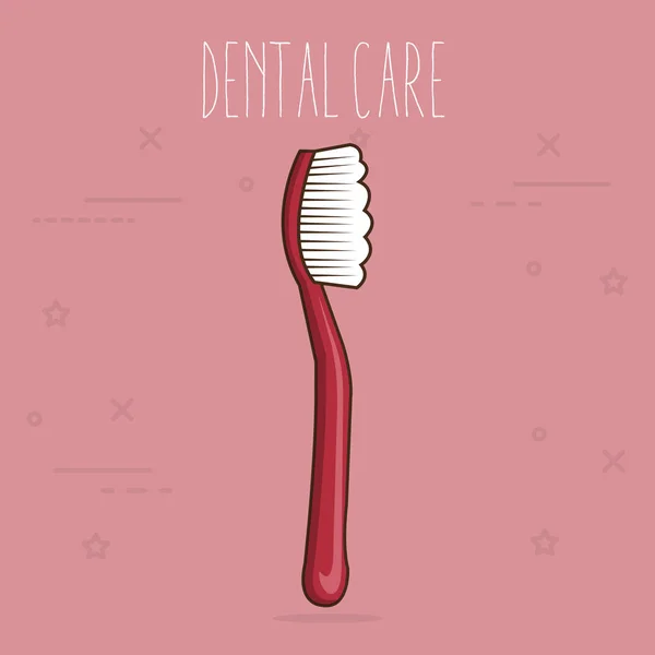 Cepillo dental cuidado dental — Archivo Imágenes Vectoriales