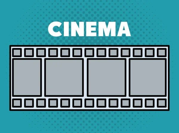 Cinema tape entertainment icon — Stock Vector