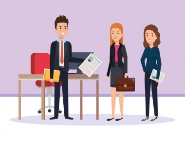 iş adamları ile kaynakları insan office şirket sahne