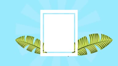 Yaz tropikal şablonu