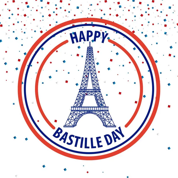 Щасливий день вибуху Франція — стоковий вектор
