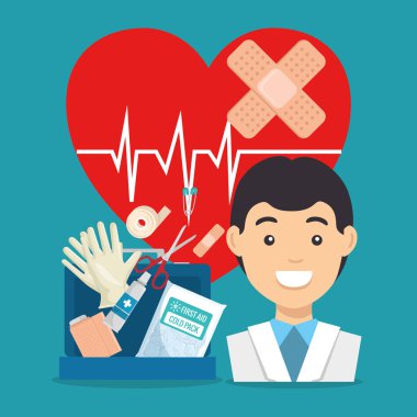 Doktor ile sağlık hizmeti kutsal kişilerin resmi