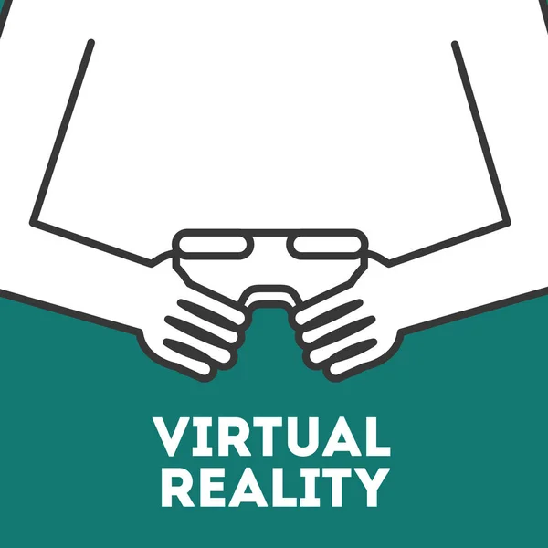 Realidade virtual relacionada — Vetor de Stock