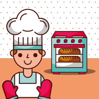 Ekmek pasta ve tatlı ürünler kavramı