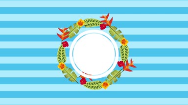 Yaz tropikal şablonu