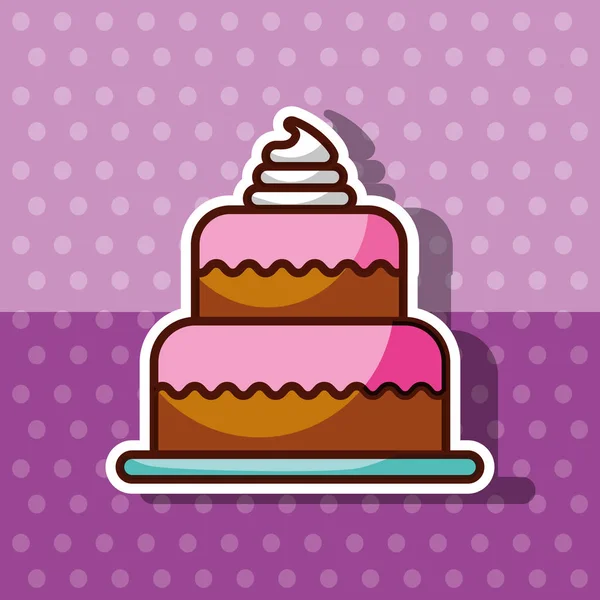 Concept de produits de boulangerie et de dessert — Image vectorielle