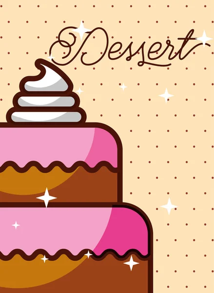 Bageri-och dessert — Stock vektor