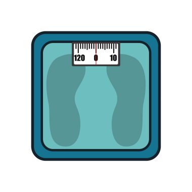 denge ölçek izole simgesi