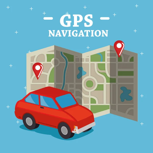 GPS iconos de configuración de navegación — Archivo Imágenes Vectoriales