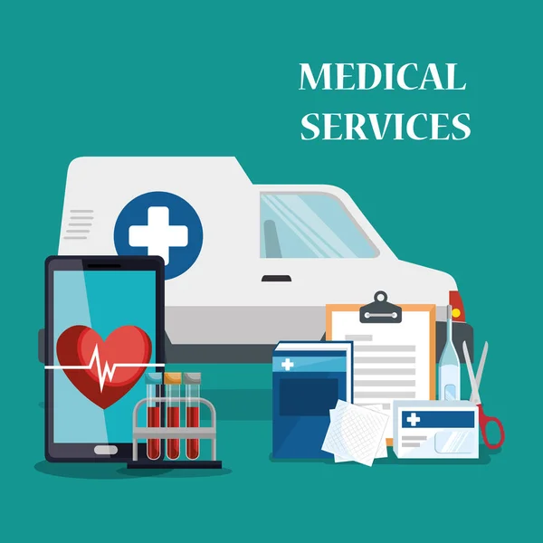 medical service set icons