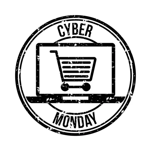 Ofertas de segunda-feira cibernética — Vetor de Stock
