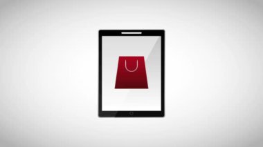 ekran Etiket Fiyatı e-ticaret alışveriş çantası ile Smartphone