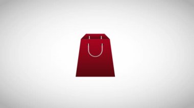 kağıt torba sepet ve Hediyelik kutu e-ticaret dijital simgesi alışveriş