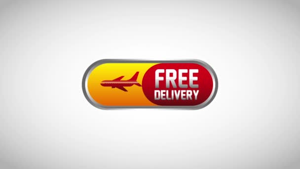 Serviço de entrega gratuita — Vídeo de Stock