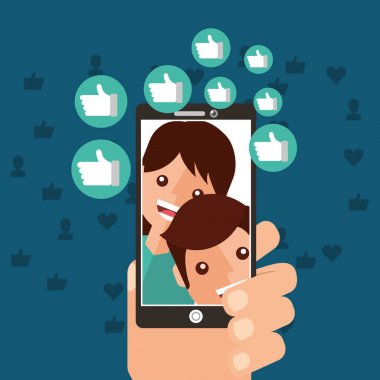 el smartphone viral içerik insanlarla takipçileri kez