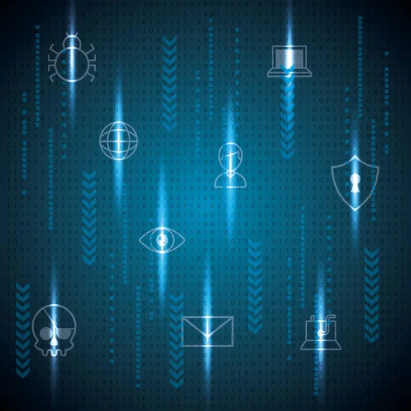 Technologie de cybersécurité — Image vectorielle