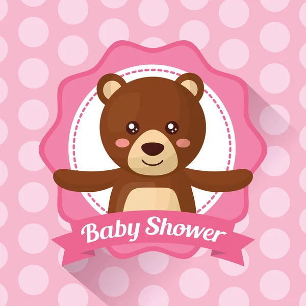 Baby shower firande — Stock vektor