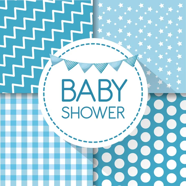 Baby shower kort — Stock vektor