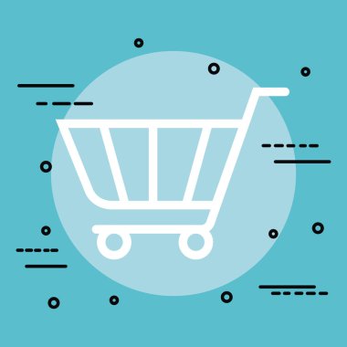 alışveriş sepeti izole simgesi