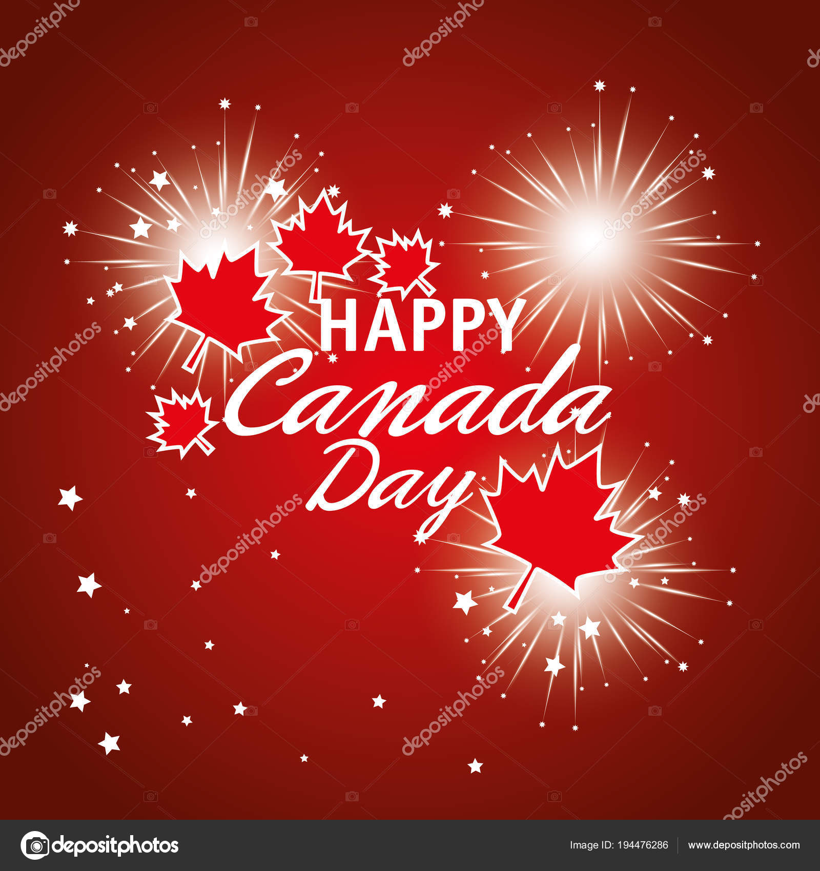 Happy canada day celebration poster Stock Vector Image by ©yupiramos